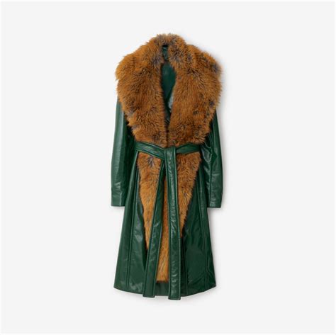 burberry faux fur camel coat.